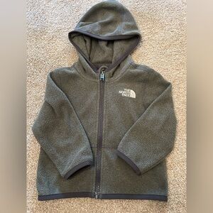The North Face Charcoal Fleece Jacket Size 6-12 months